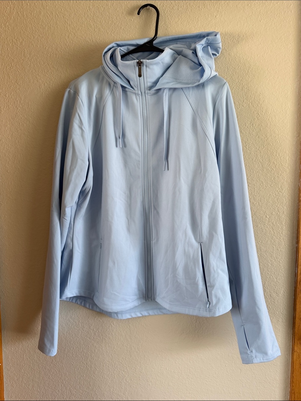 Jockey Light Blue Hooded Zip-Up Utility Jacket